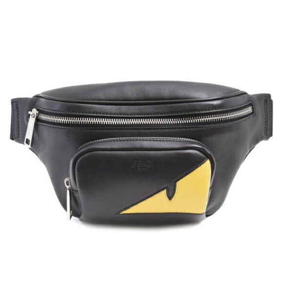 FENDI Black Leather Fanny Pack - Picture 1 of 10